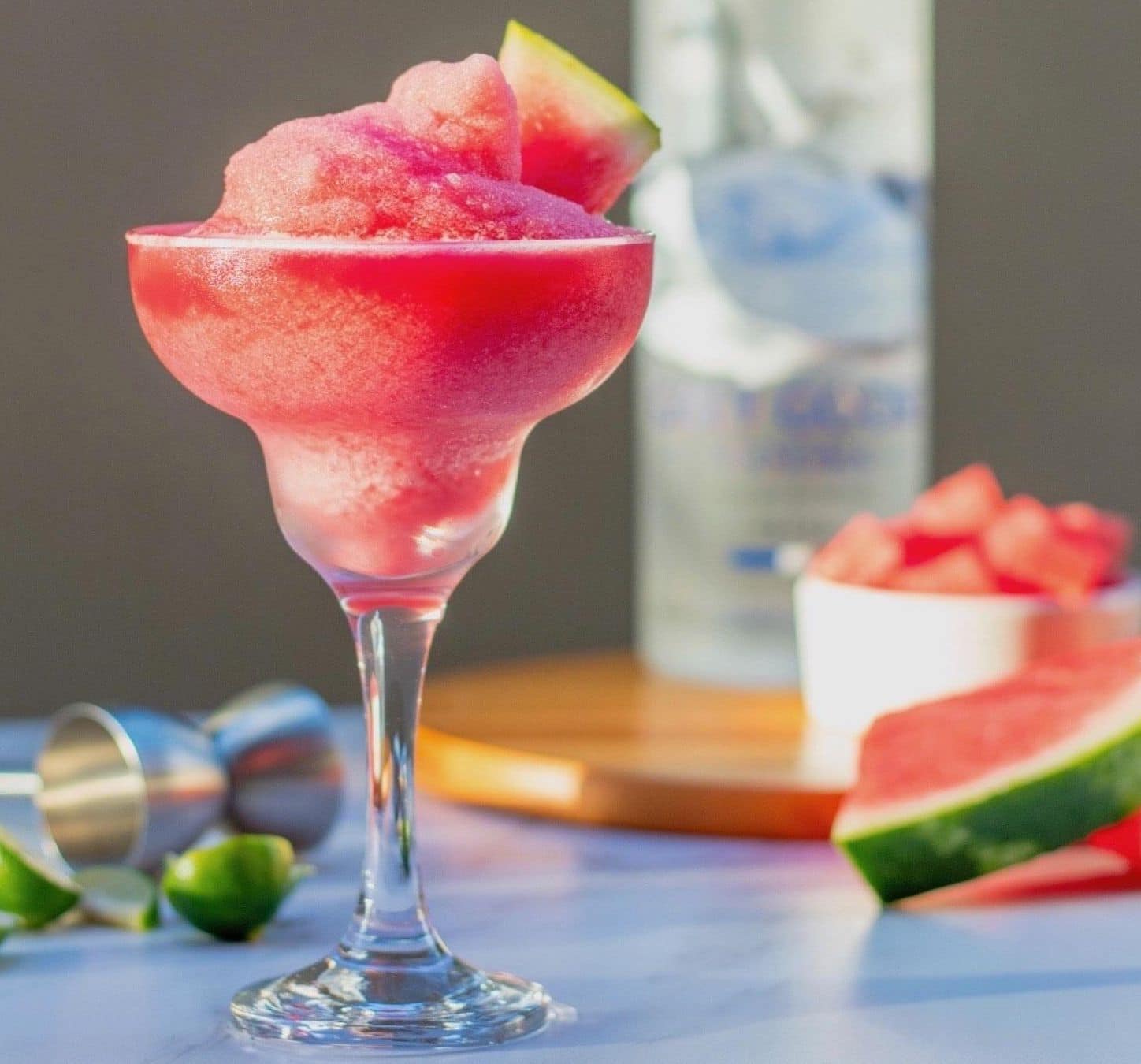 Watermelon Vodka Slushie – A Healthy Cocktail Healthier2gether